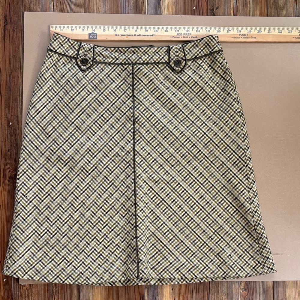 Chic Checkered A-Line Skirt Sz 10